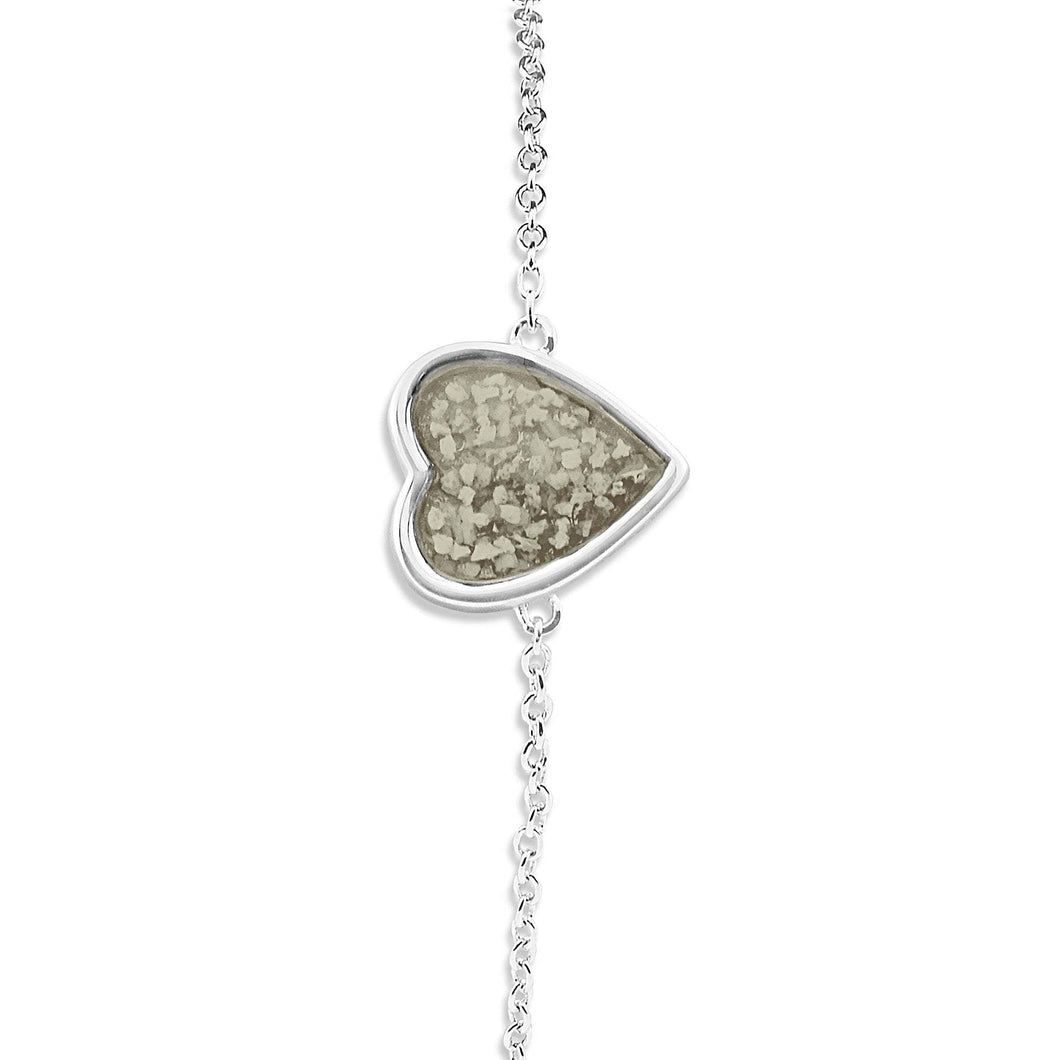 EverWith Ladies Heart Memorial Ashes Bracelet - EverWith Memorial Jewellery - Trade