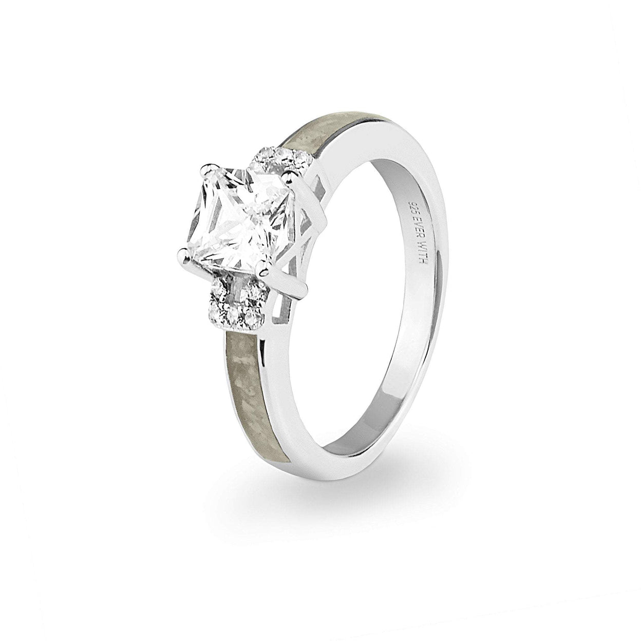 Load image into Gallery viewer, EverWith Ladies Honour Memorial Ashes Ring with Fine Crystals - EverWith Memorial Jewellery - Trade