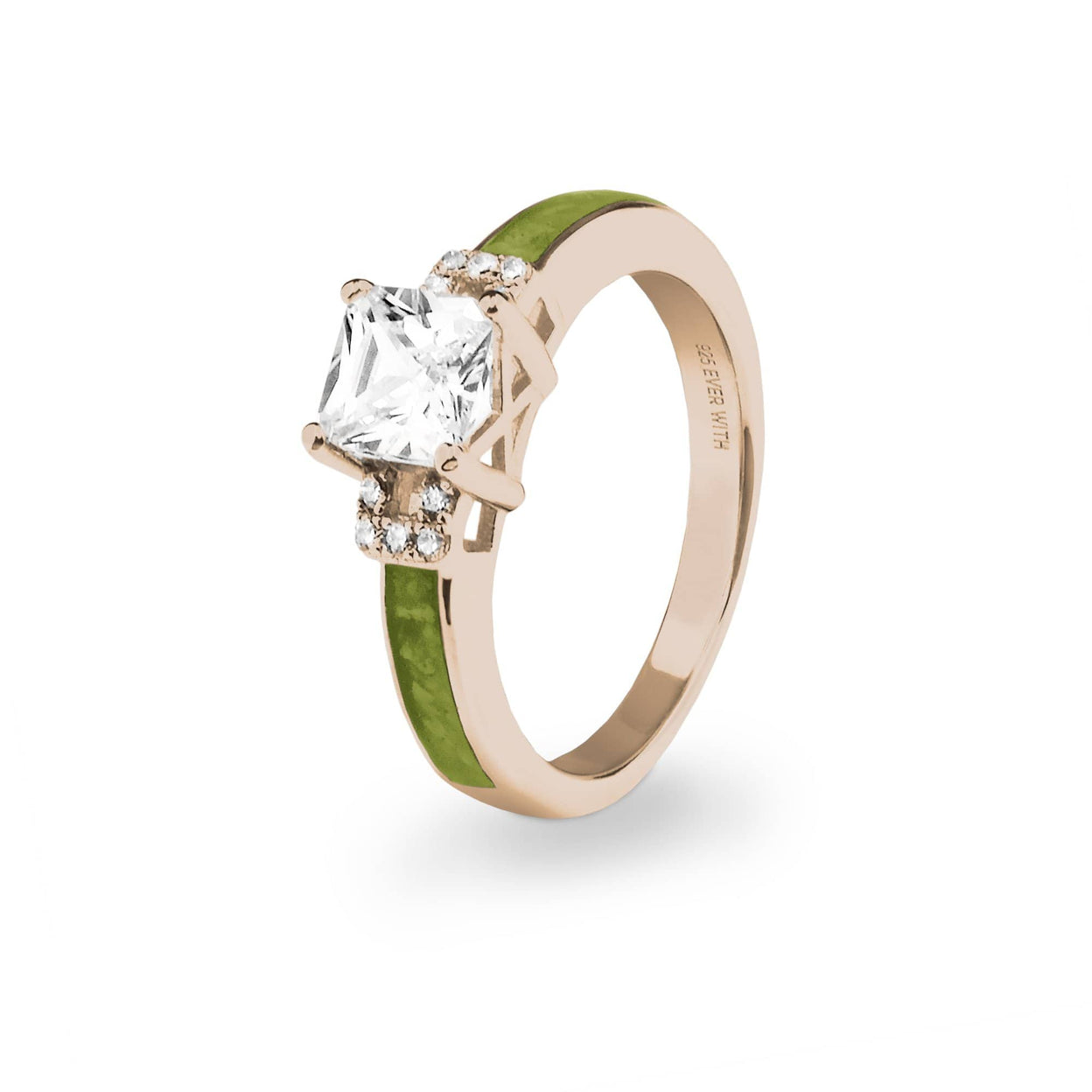 Load image into Gallery viewer, EverWith Ladies Honour Memorial Ashes Ring with Fine Crystals - EverWith Memorial Jewellery - Trade