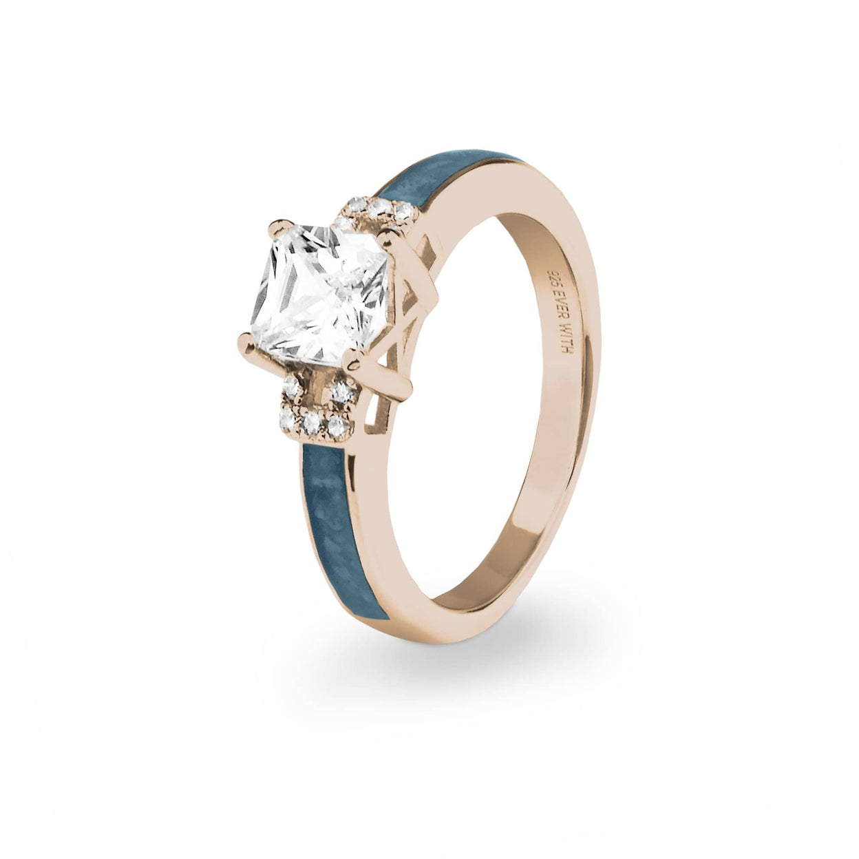 Load image into Gallery viewer, EverWith Ladies Honour Memorial Ashes Ring with Fine Crystals - EverWith Memorial Jewellery - Trade