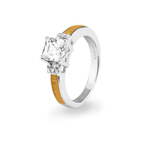 EverWith Ladies Honour Memorial Ashes Ring with Fine Crystals - EverWith Memorial Jewellery - Trade