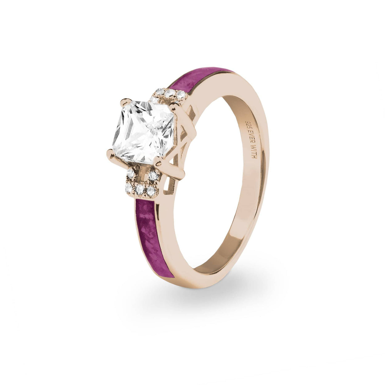 Load image into Gallery viewer, EverWith Ladies Honour Memorial Ashes Ring with Fine Crystals - EverWith Memorial Jewellery - Trade