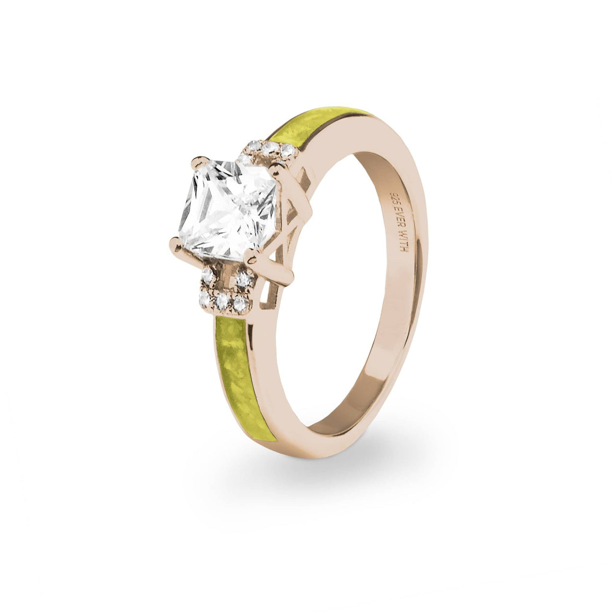 Load image into Gallery viewer, EverWith Ladies Honour Memorial Ashes Ring with Fine Crystals - EverWith Memorial Jewellery - Trade