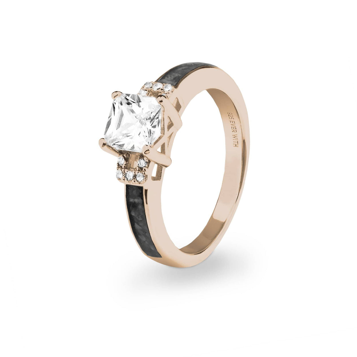 Load image into Gallery viewer, EverWith Ladies Honour Memorial Ashes Ring with Fine Crystals - EverWith Memorial Jewellery - Trade