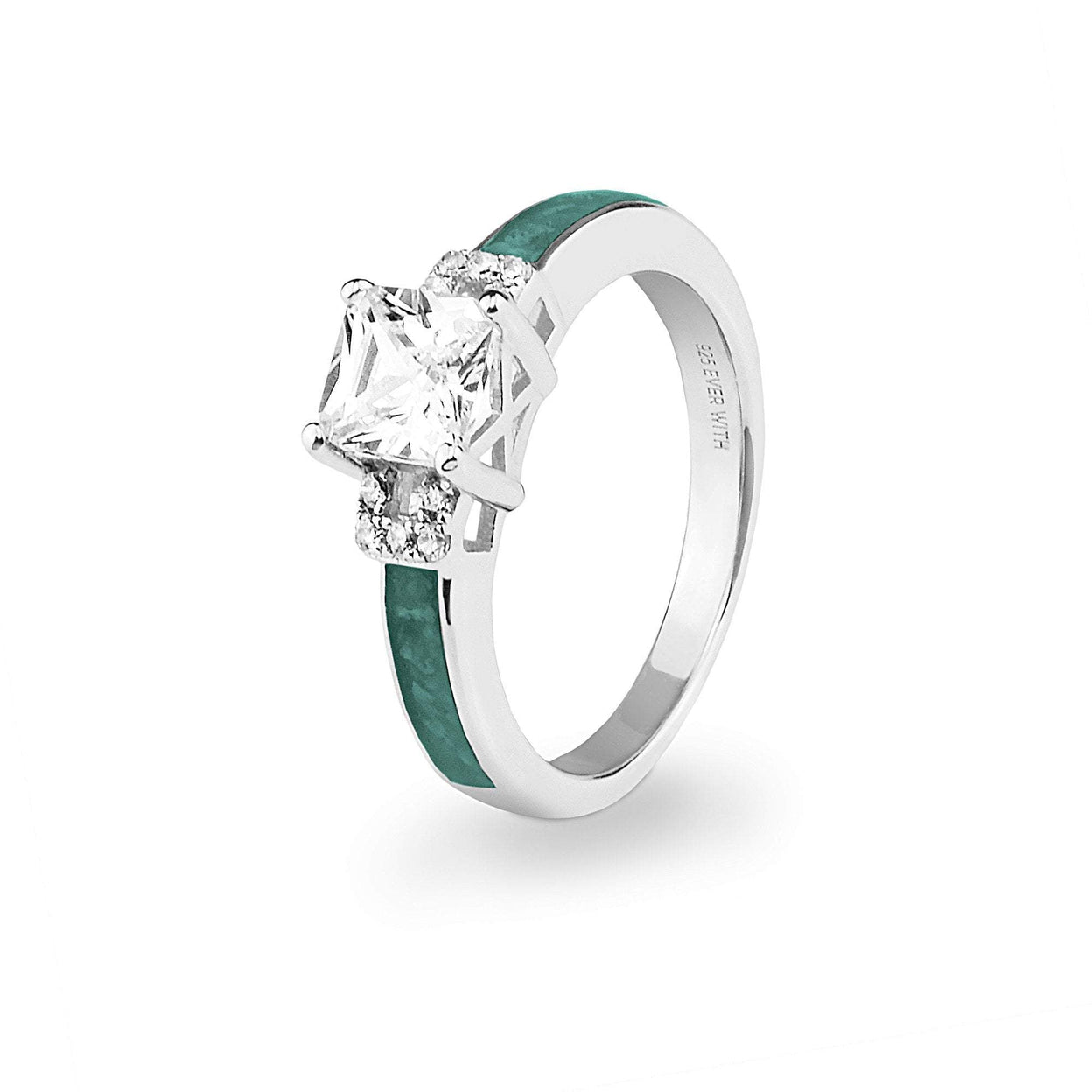 Load image into Gallery viewer, EverWith Ladies Honour Memorial Ashes Ring with Fine Crystals - EverWith Memorial Jewellery - Trade