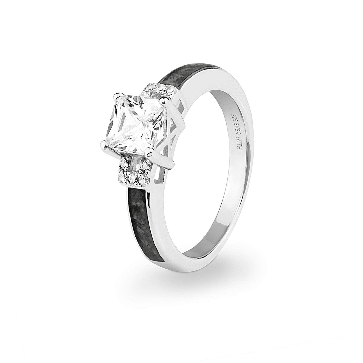 Load image into Gallery viewer, EverWith Ladies Honour Memorial Ashes Ring with Fine Crystals - EverWith Memorial Jewellery - Trade