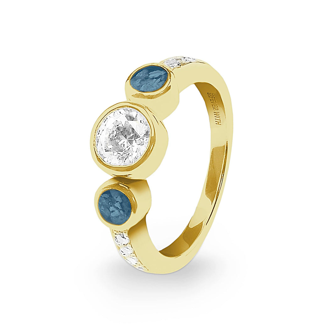 EverWith Ladies Jewel Memorial Ashes Ring with Fine Crystal - EverWith Memorial Jewellery - Trade