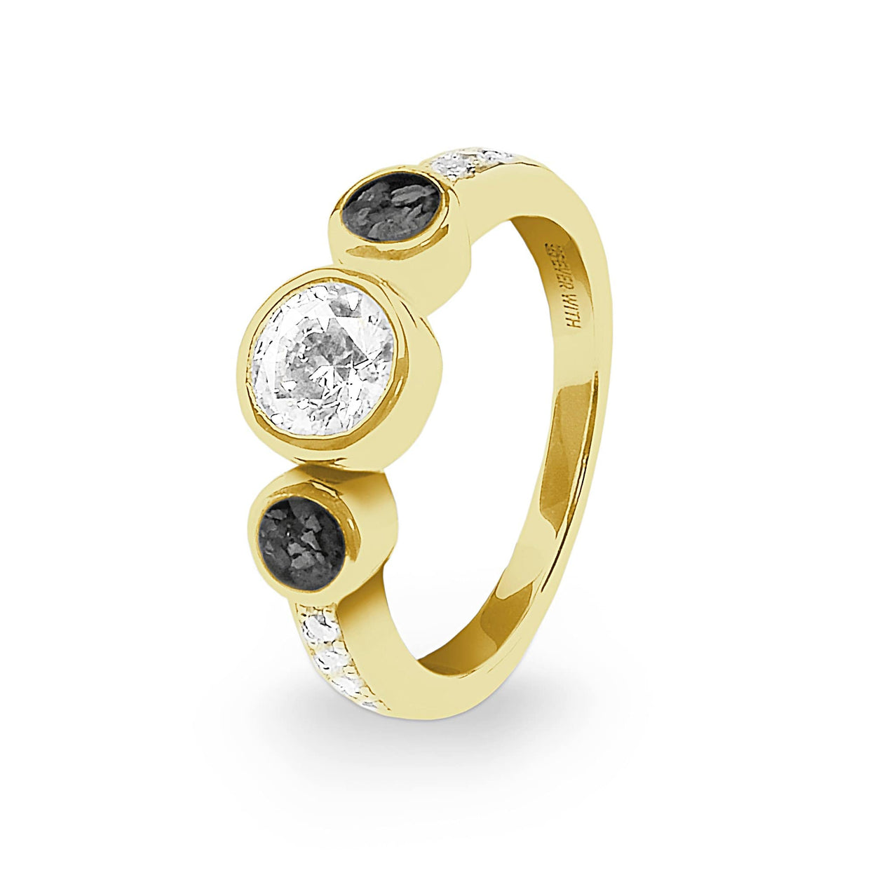 Load image into Gallery viewer, EverWith Ladies Jewel Memorial Ashes Ring with Fine Crystal - EverWith Memorial Jewellery - Trade