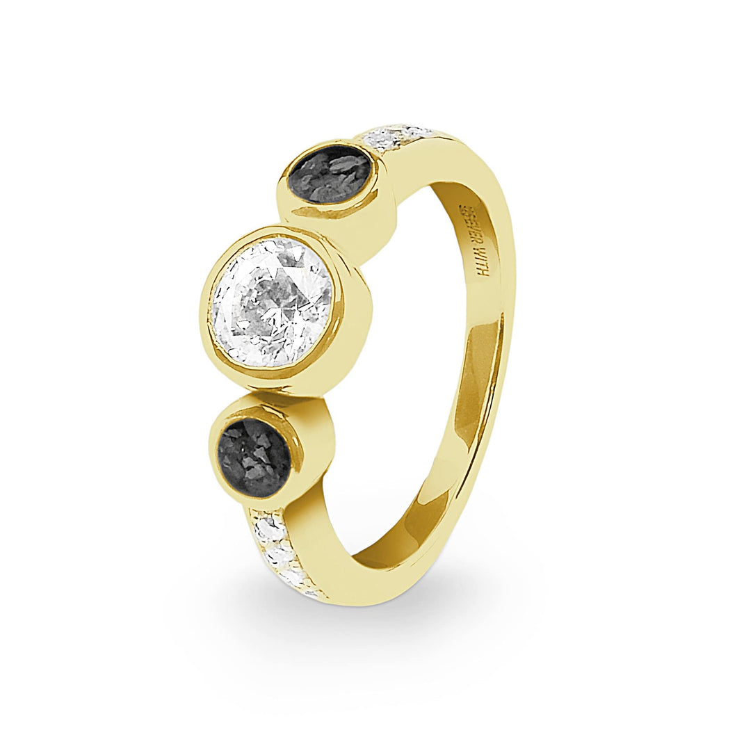 EverWith Ladies Jewel Memorial Ashes Ring with Fine Crystal - EverWith Memorial Jewellery - Trade