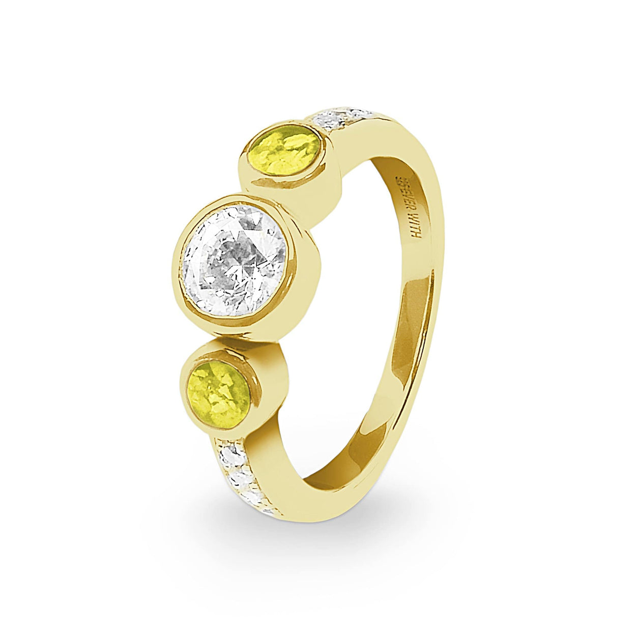 Load image into Gallery viewer, EverWith Ladies Jewel Memorial Ashes Ring with Fine Crystal - EverWith Memorial Jewellery - Trade