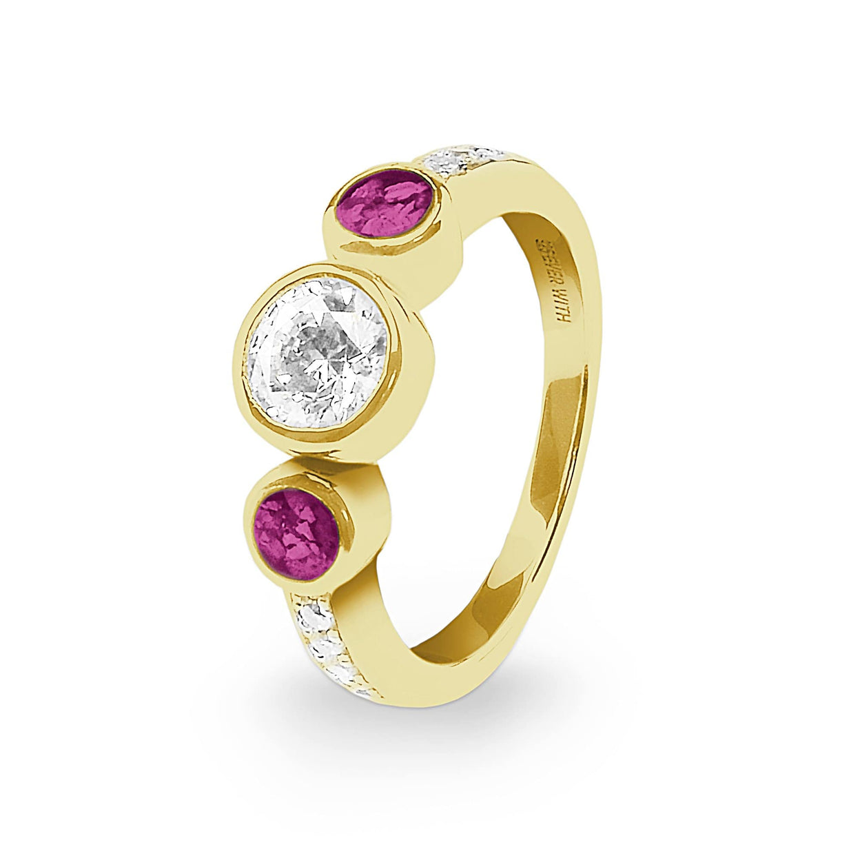 Load image into Gallery viewer, EverWith Ladies Jewel Memorial Ashes Ring with Fine Crystal - EverWith Memorial Jewellery - Trade