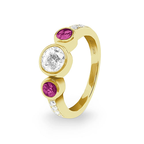 EverWith Ladies Jewel Memorial Ashes Ring with Fine Crystal - EverWith Memorial Jewellery - Trade