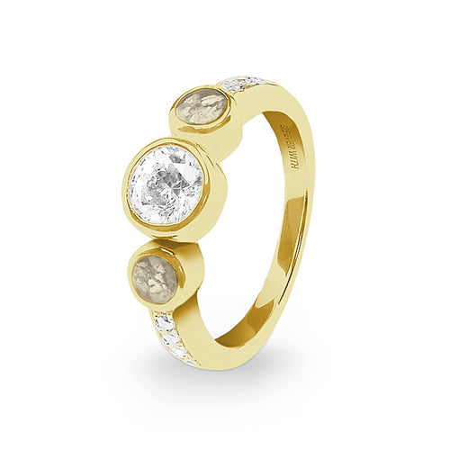 EverWith Ladies Jewel Memorial Ashes Ring with Fine Crystal - EverWith Memorial Jewellery - Trade