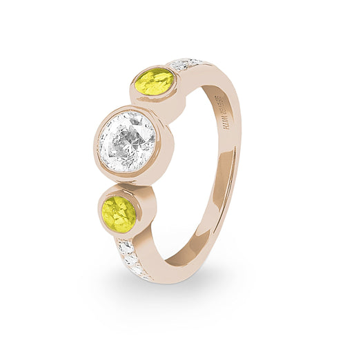 EverWith Ladies Jewel Memorial Ashes Ring with Fine Crystal - EverWith Memorial Jewellery - Trade