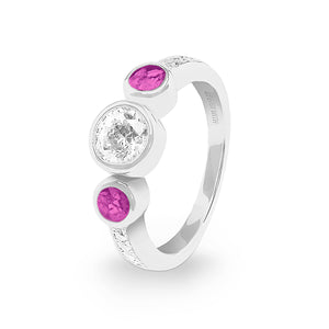 EverWith Ladies Jewel Memorial Ashes Ring with Fine Crystal - EverWith Memorial Jewellery - Trade