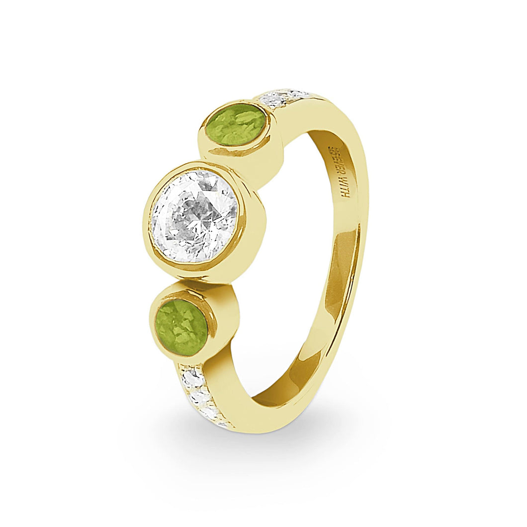 EverWith Ladies Jewel Memorial Ashes Ring with Fine Crystal - EverWith Memorial Jewellery - Trade