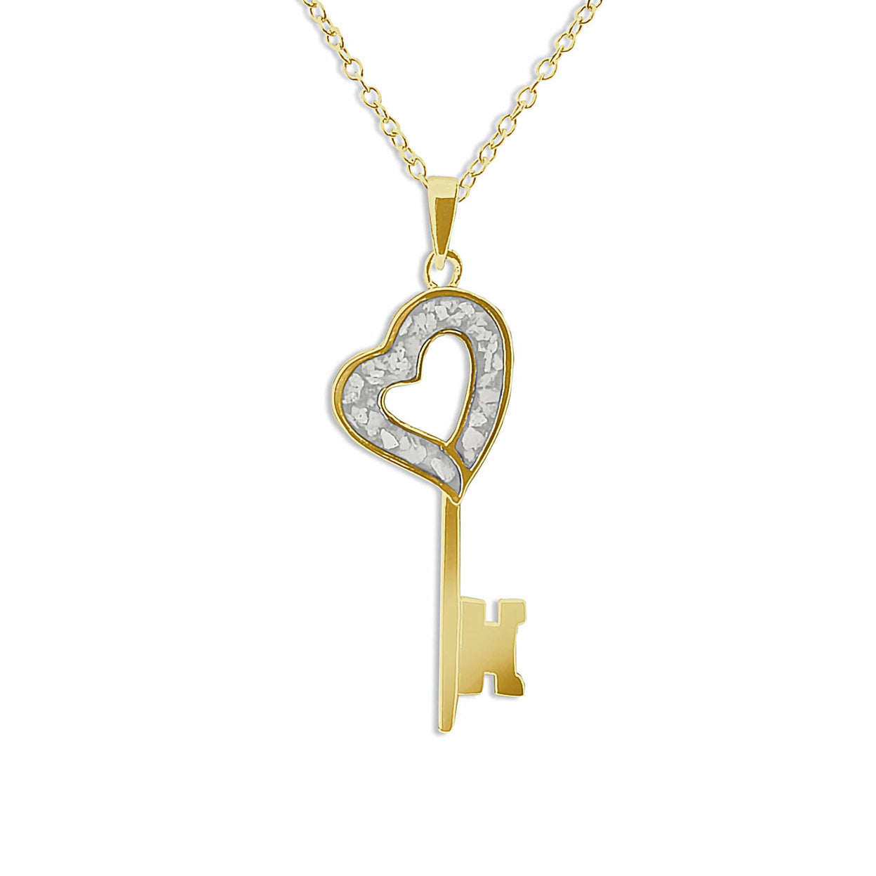 Load image into Gallery viewer, EverWith Ladies Key Memorial Ashes Pendant - EverWith Memorial Jewellery - Trade