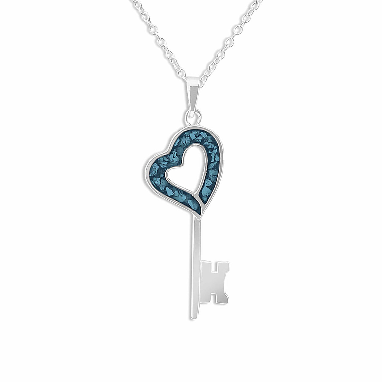 Load image into Gallery viewer, EverWith Ladies Key Memorial Ashes Pendant - EverWith Memorial Jewellery - Trade