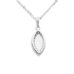 EverWith Ladies Marquise Memorial Ashes Pendant with Fine Crystals - EverWith Memorial Jewellery - Trade