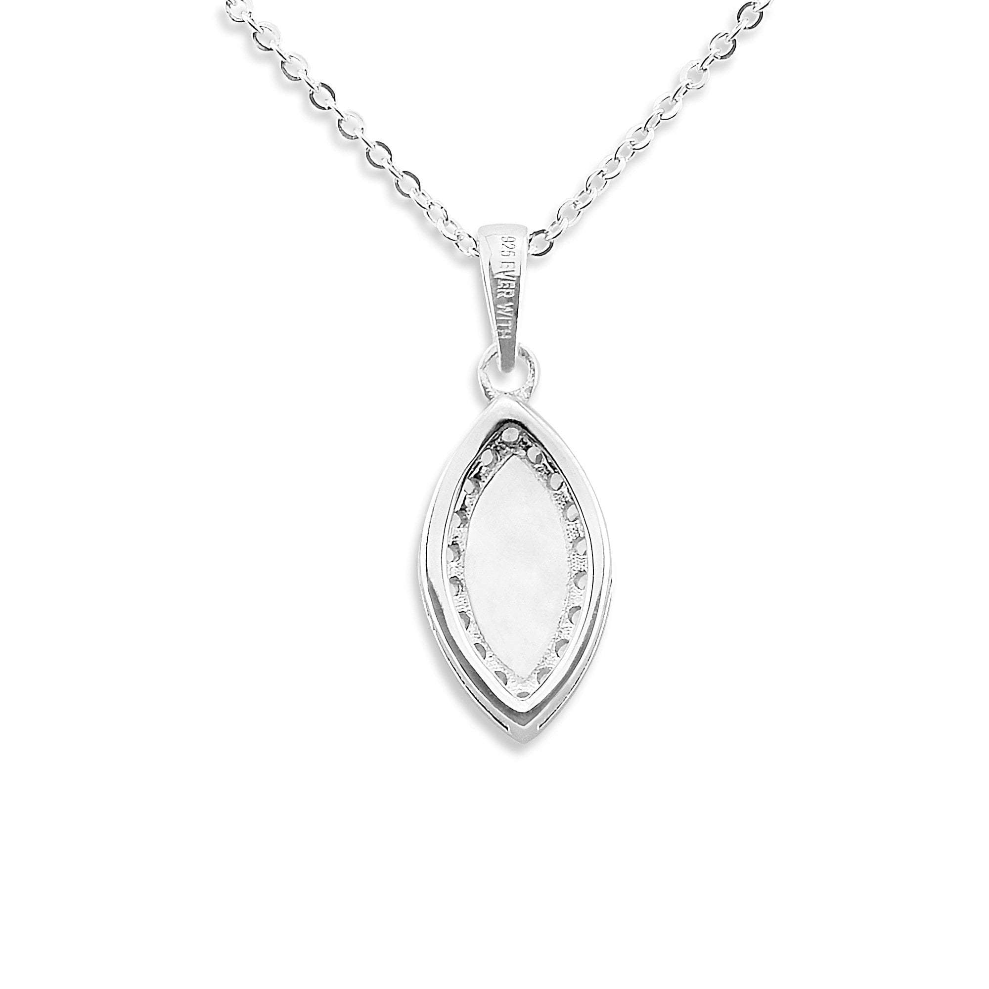 EverWith Ladies Marquise Memorial Ashes Pendant with Fine Crystals - EverWith Memorial Jewellery - Trade