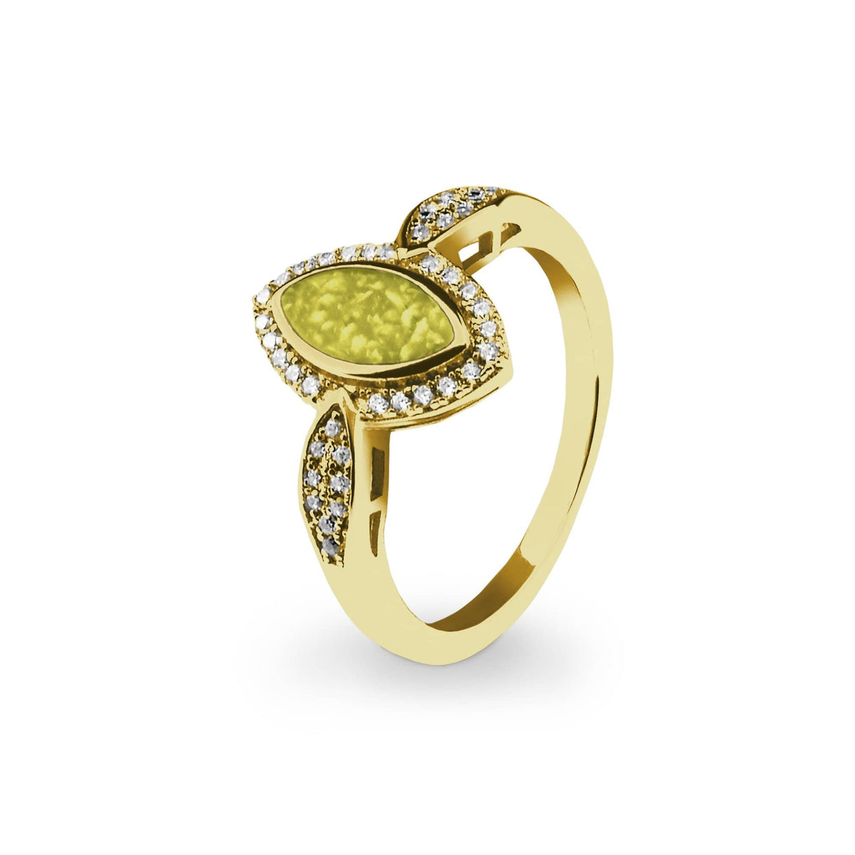 Load image into Gallery viewer, EverWith Ladies Marquise Memorial Ashes Ring with Fine Crystals - EverWith Memorial Jewellery - Trade