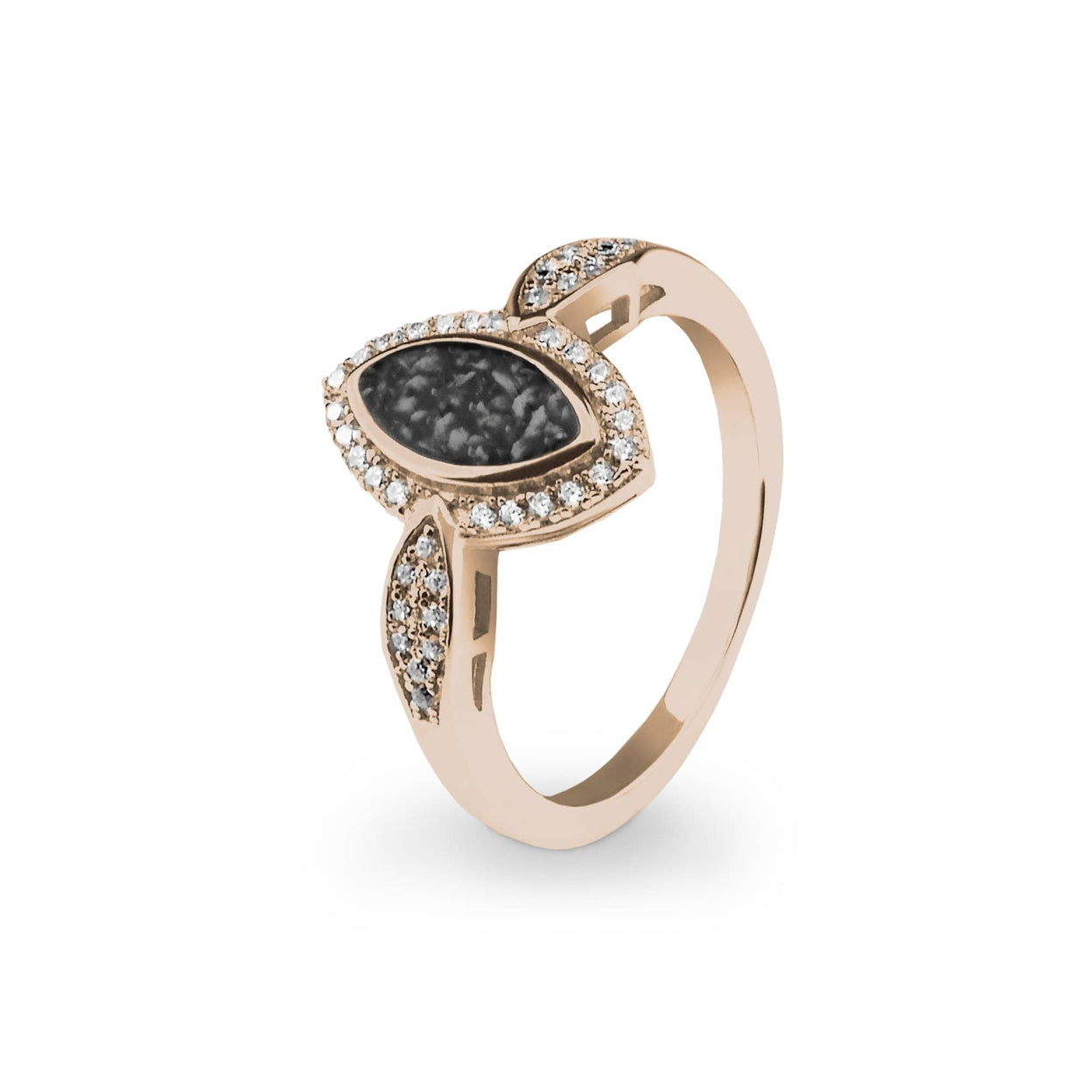 Load image into Gallery viewer, EverWith Ladies Marquise Memorial Ashes Ring with Fine Crystals - EverWith Memorial Jewellery - Trade