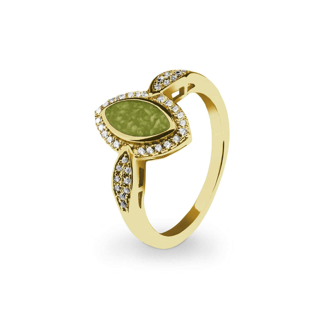 Load image into Gallery viewer, EverWith Ladies Marquise Memorial Ashes Ring with Fine Crystals - EverWith Memorial Jewellery - Trade