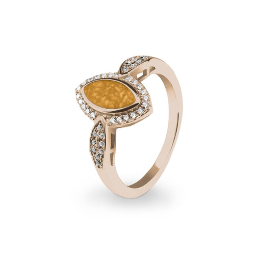 EverWith Ladies Marquise Memorial Ashes Ring with Fine Crystals - EverWith Memorial Jewellery - Trade