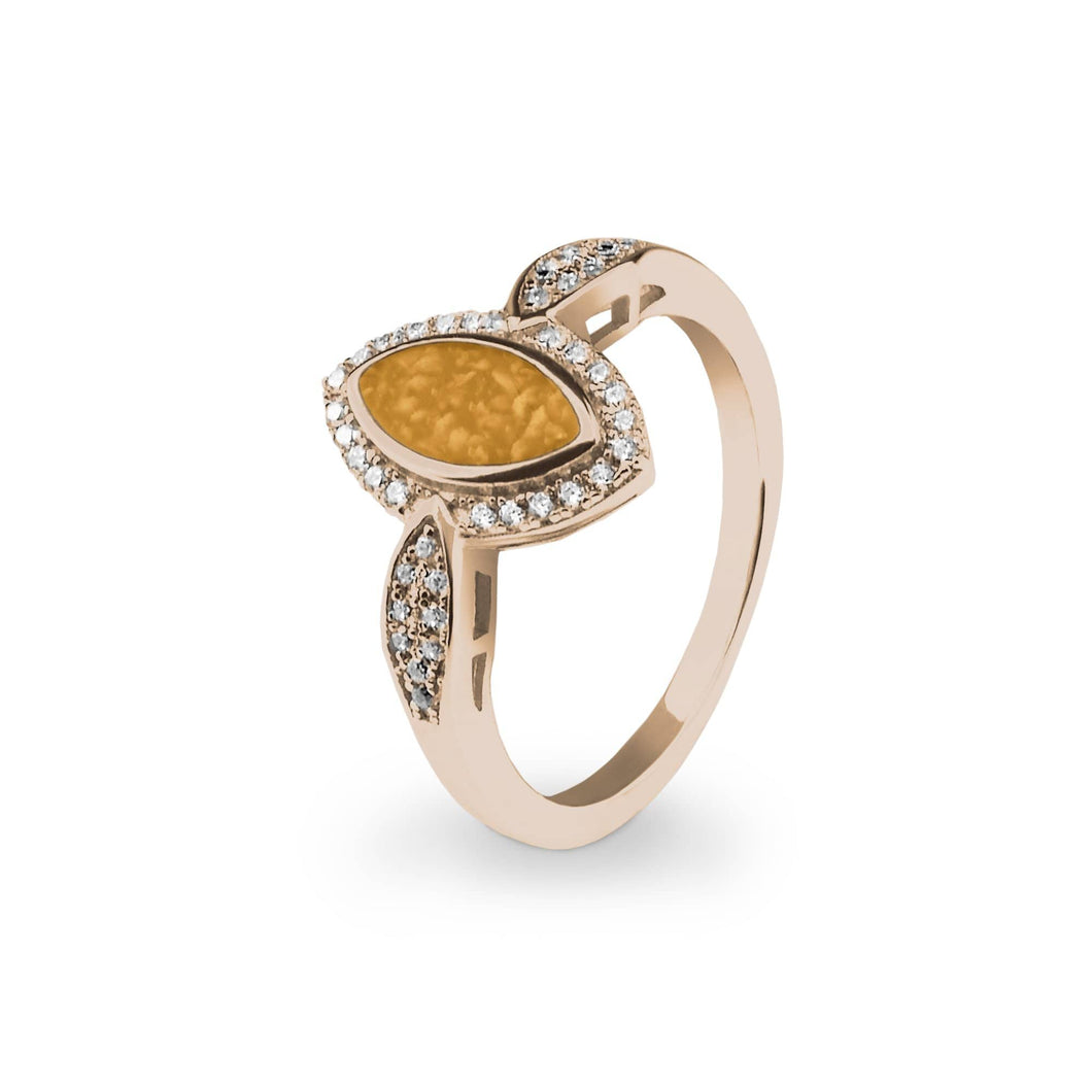 EverWith Ladies Marquise Memorial Ashes Ring with Fine Crystals - EverWith Memorial Jewellery - Trade