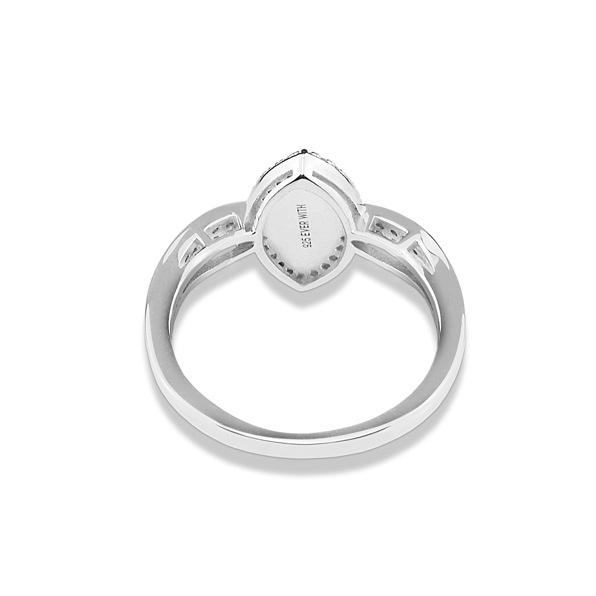 EverWith Ladies Marquise Memorial Ashes Ring with Fine Crystals - EverWith Memorial Jewellery - Trade