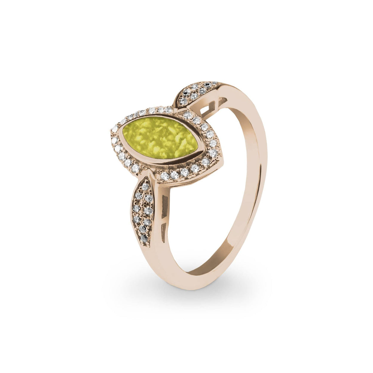 Load image into Gallery viewer, EverWith Ladies Marquise Memorial Ashes Ring with Fine Crystals - EverWith Memorial Jewellery - Trade