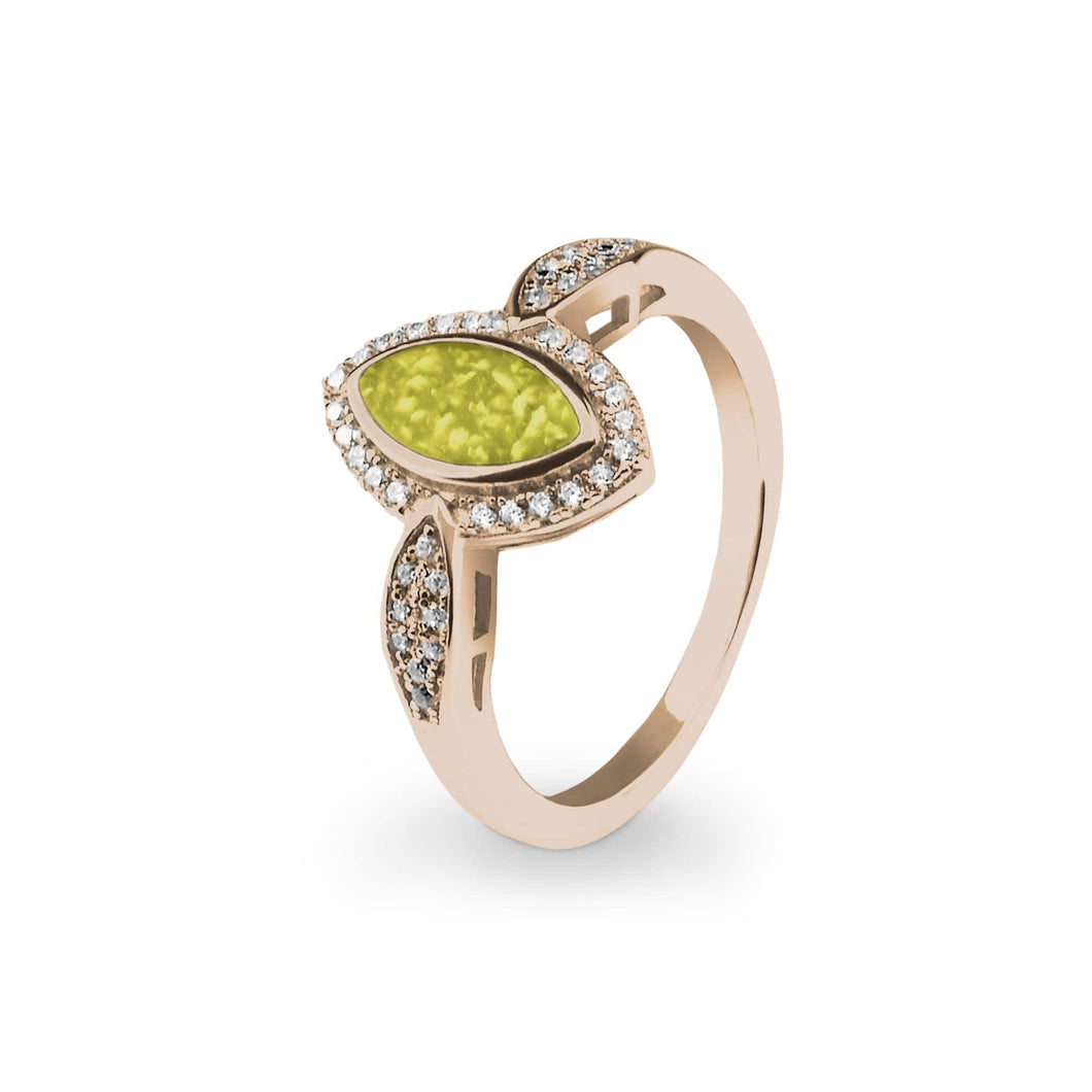 EverWith Ladies Marquise Memorial Ashes Ring with Fine Crystals - EverWith Memorial Jewellery - Trade