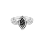 EverWith Ladies Marquise Memorial Ashes Ring with Fine Crystals - EverWith Memorial Jewellery - Trade