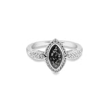 EverWith Ladies Marquise Memorial Ashes Ring with Fine Crystals - EverWith Memorial Jewellery - Trade
