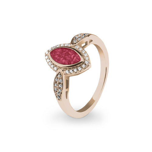 EverWith Ladies Marquise Memorial Ashes Ring with Fine Crystals - EverWith Memorial Jewellery - Trade