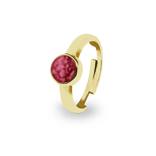 EverWith Ladies Multisize Round Memorial Ashes Ring - EverWith Memorial Jewellery - Trade