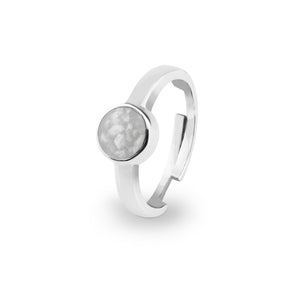 EverWith Ladies Multisize Round Memorial Ashes Ring - EverWith Memorial Jewellery - Trade