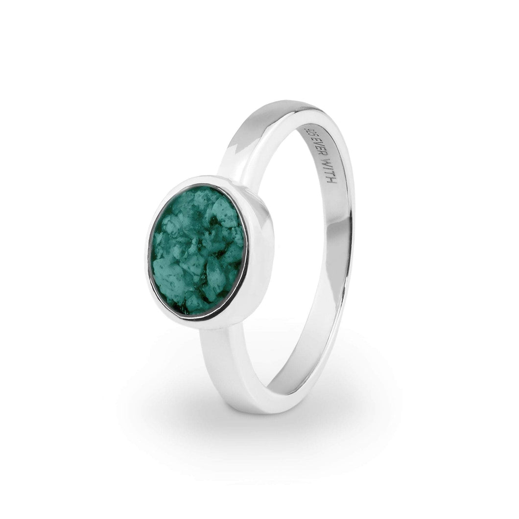 EverWith Ladies Oval Memorial Ashes Ring - EverWith Memorial Jewellery - Trade