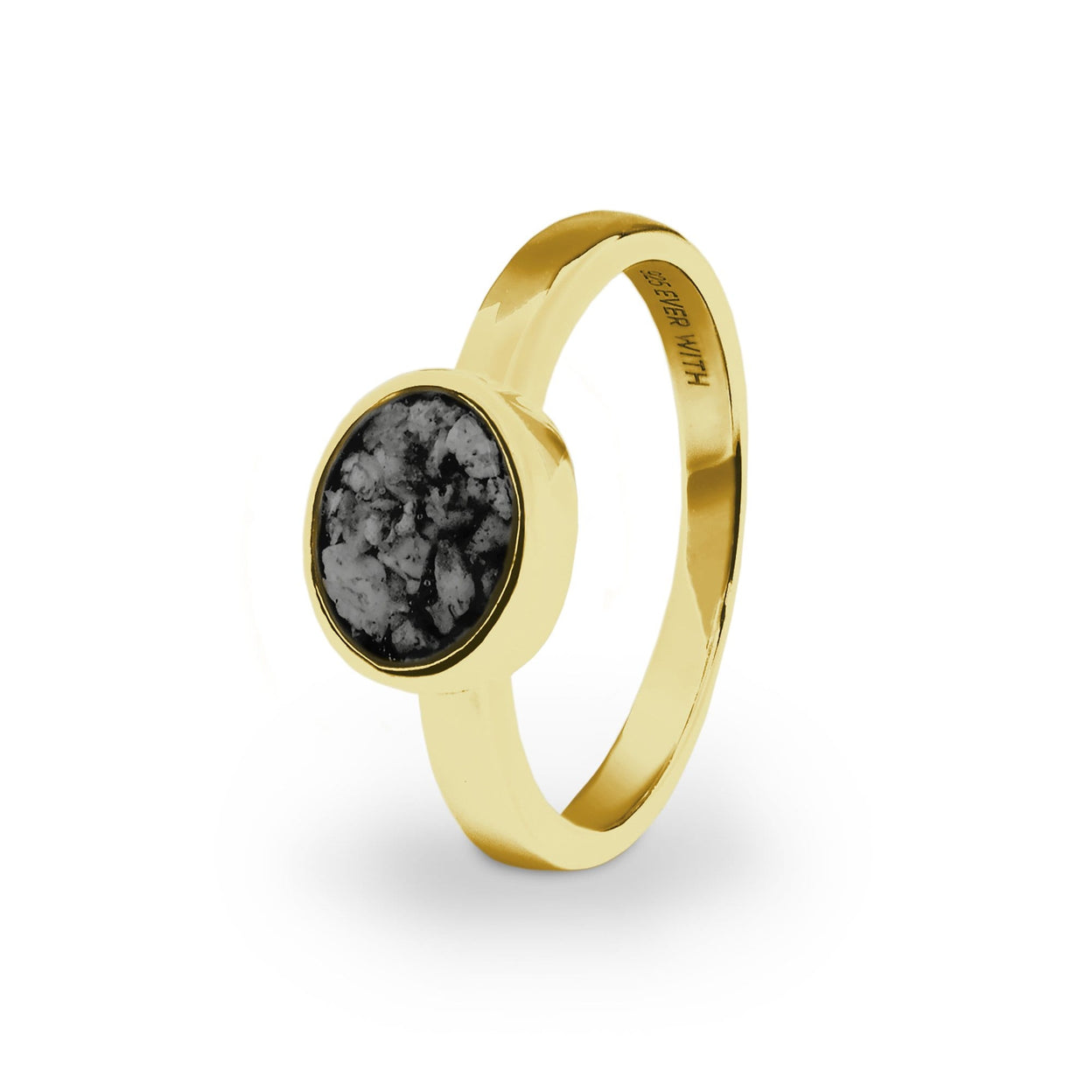 Load image into Gallery viewer, EverWith Ladies Oval Memorial Ashes Ring - EverWith Memorial Jewellery - Trade