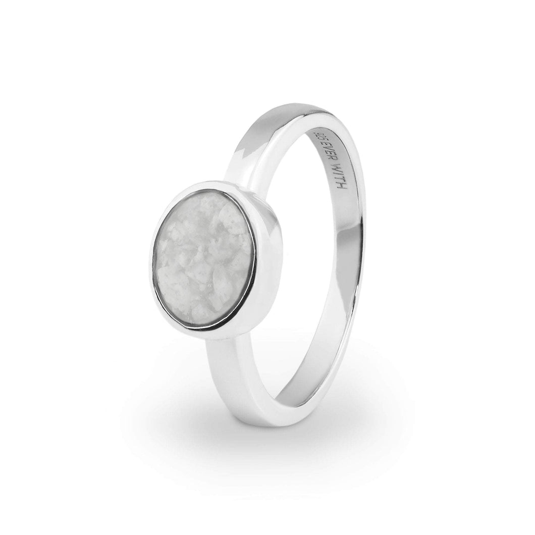 EverWith Ladies Oval Memorial Ashes Ring - EverWith Memorial Jewellery - Trade