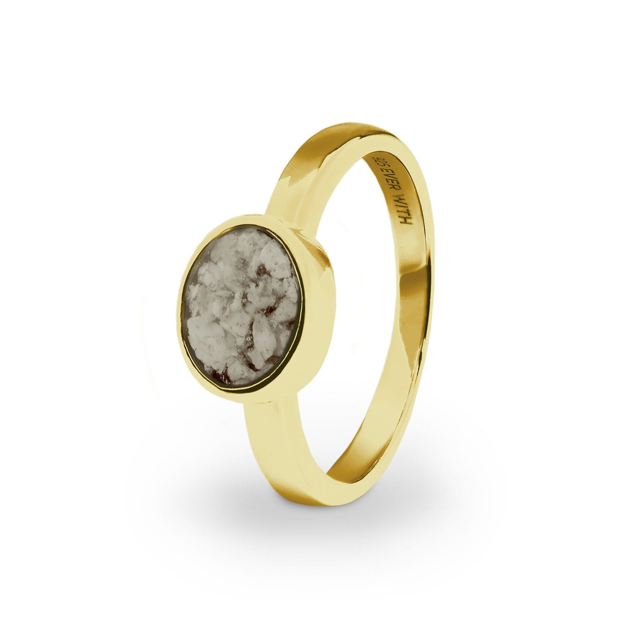 Load image into Gallery viewer, EverWith Ladies Oval Memorial Ashes Ring - EverWith Memorial Jewellery - Trade