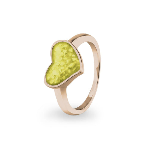 EverWith Ladies Oversized Heart Memorial Ashes Ring - EverWith Memorial Jewellery - Trade