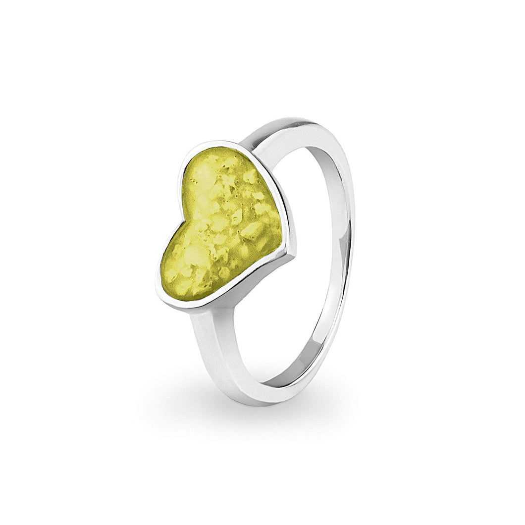 EverWith Ladies Oversized Heart Memorial Ashes Ring - EverWith Memorial Jewellery - Trade