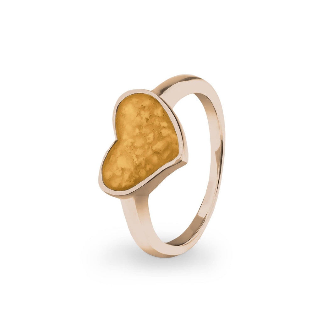 EverWith Ladies Oversized Heart Memorial Ashes Ring - EverWith Memorial Jewellery - Trade