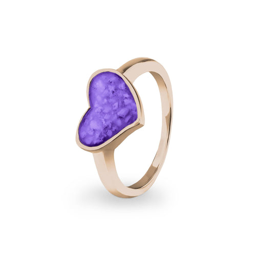 EverWith Ladies Oversized Heart Memorial Ashes Ring - EverWith Memorial Jewellery - Trade