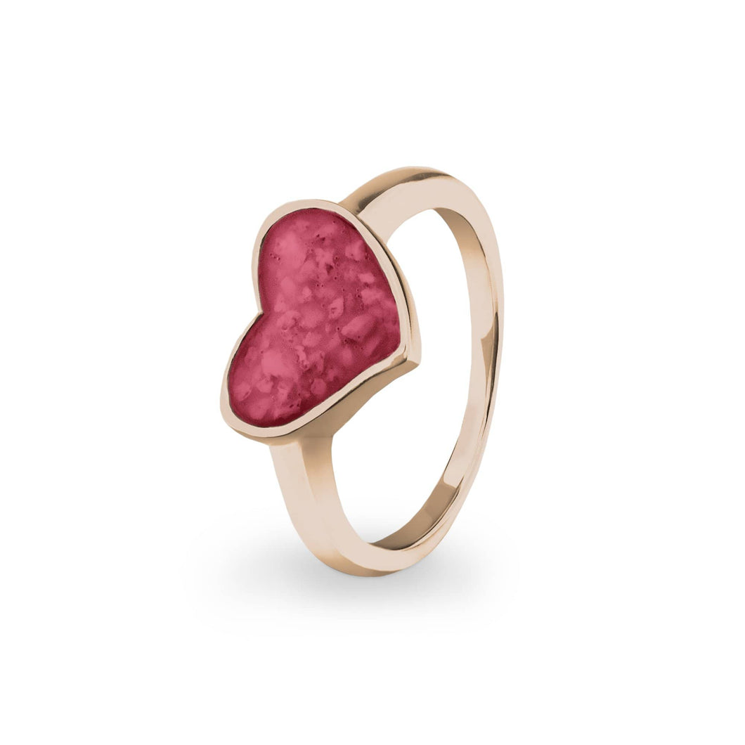 EverWith Ladies Oversized Heart Memorial Ashes Ring - EverWith Memorial Jewellery - Trade