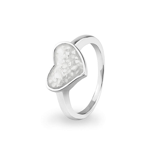 EverWith Ladies Oversized Heart Memorial Ashes Ring - EverWith Memorial Jewellery - Trade