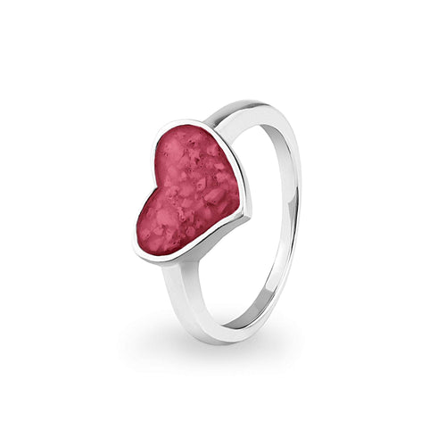 EverWith Ladies Oversized Heart Memorial Ashes Ring - EverWith Memorial Jewellery - Trade