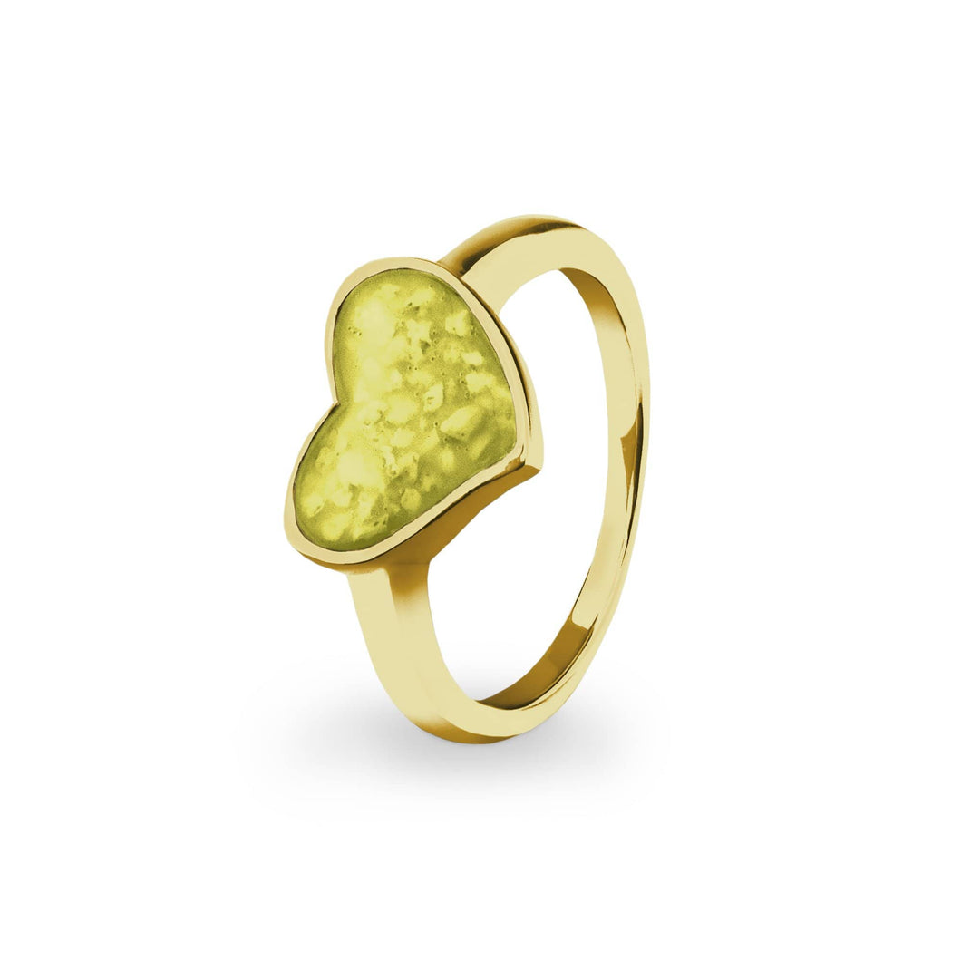 EverWith Ladies Oversized Heart Memorial Ashes Ring - EverWith Memorial Jewellery - Trade