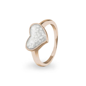EverWith Ladies Oversized Heart Memorial Ashes Ring - EverWith Memorial Jewellery - Trade